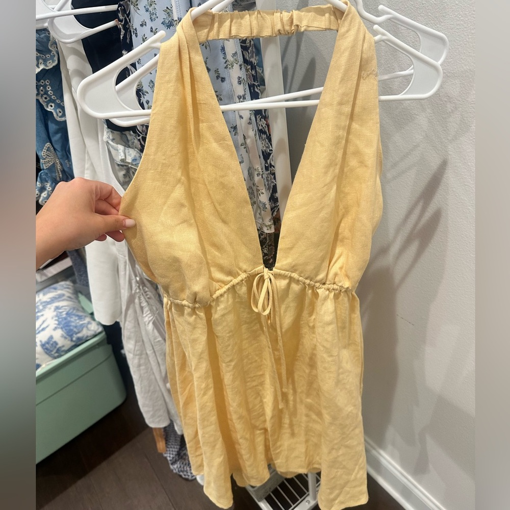 REFORMATION Carlena Linen Dress - Picture 3 of 4